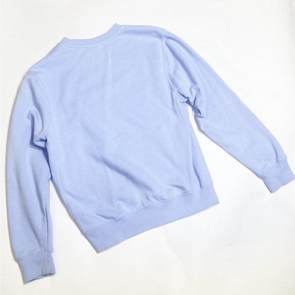 Like  🆕 Nike Men’s SPORTSWEAR CLUB FLEECE CREW - LIGHT MARINE/WHITE size:XS - Picture 6 of 10
